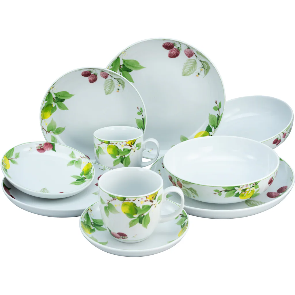 CreaTable Kombiservice »Royal Orchard«, (Set, 10 tlg., Kaffeeservice und Tafelservice im Set, für 2 Personen), Service, mit hübschen Obstdekor, Made in Europe CreaTable Kombiservice »Royal Orchard«, (Set, 10 Tlg., Kaffeeservice Und Tafelservice Im Set, Für 2 Personen), Service, Mit Hübschen Obstdekor, Made In Europe -Erstellbar Geschäft 0393b4c62d27e6dddd0e1813f4283dad
