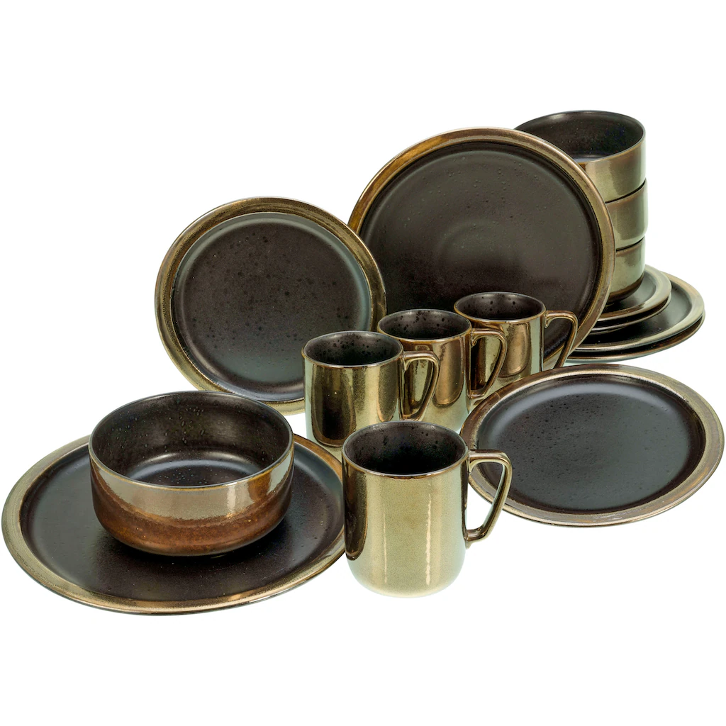 CreaTable Kombiservice »Modern Industrial«, (Set, 16 tlg., Kaffeeservice und Tafelservice im Set, für 4 Personen), Service, Spezialglasur in schwarz mit glänzenden Sprenkeln CreaTable Kombiservice »Modern Industrial«, (Set, 16 Tlg., Kaffeeservice Und Tafelservice Im Set, Für 4 Personen), Service, Spezialglasur In Schwarz Mit Glänzenden Sprenkeln -Erstellbar Geschäft 0f6b71259a062b9412a9722a7b180fdc