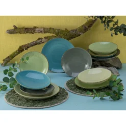 CreaTable Tafelservice »NATURE COLLECTION«, (Set, 12 Tlg., Teller Set Für 4 Personen), Service -Erstellbar Geschäft 10914287e43a5cdc39eb4687661e6e2e