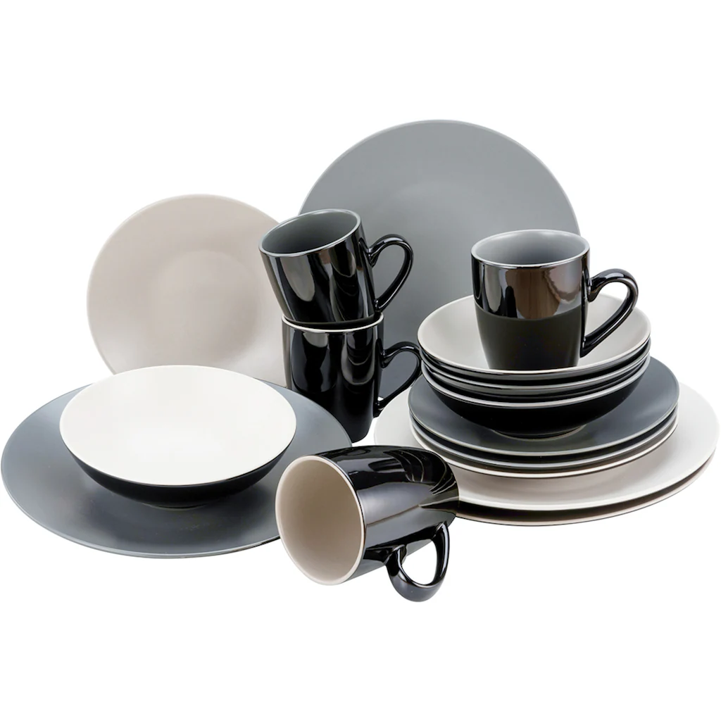 CreaTable Kombiservice »Very Cool«, (Set, 16 tlg., Kaffeeservice und Tafelservice im Set, für 4 Personen), Service, coole Farben CreaTable Kombiservice »Very Cool«, (Set, 16 Tlg., Kaffeeservice Und Tafelservice Im Set, Für 4 Personen), Service, Coole Farben -Erstellbar Geschäft 133701b97c8bb2840207d9da1342cee0