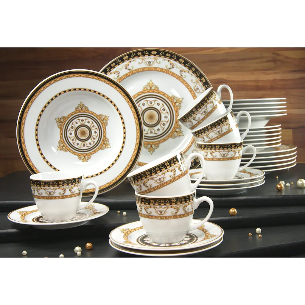 CreaTable Müslischale »Majestosa«, 6 tlg., aus Porzellan, Salatschale, Snackschale, weiß, Dekor schwarz abgesetzt, Ø 12 cm CreaTable Müslischale »Majestosa«, 6 Tlg., Aus Porzellan, Salatschale, Snackschale, Weiß, Dekor Schwarz Abgesetzt, Ø 12 Cm -Erstellbar Geschäft 153dacb074971fb8b53d71ae87ce3584