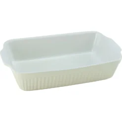 CreaTable Auflaufform »Pastell Kitchen«, Steinzeug, (1 St.), Klassisches Streifenrelief, Umlaufender Kantenschutz, Pastellfarben