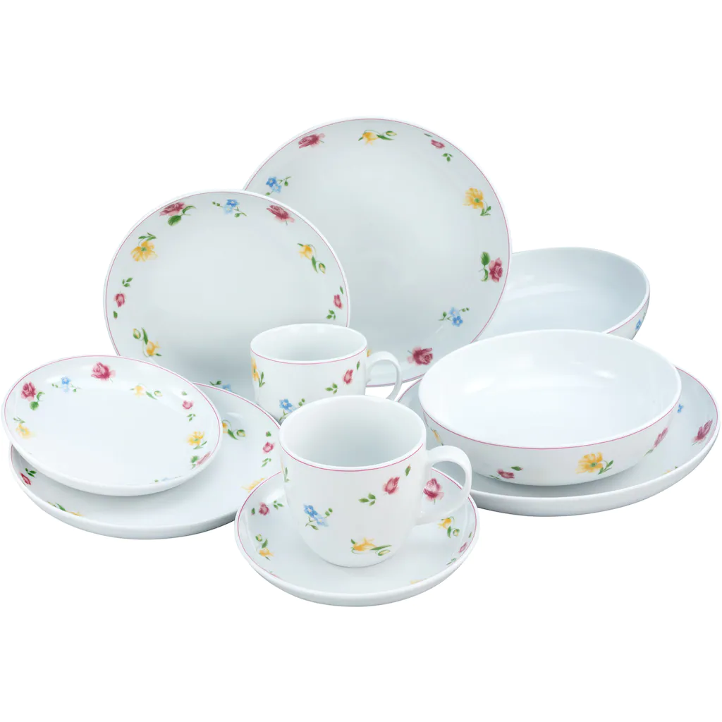 CreaTable Kombiservice »Summertime«, (Set, 10 tlg., Kaffeeservice und Tafelservice im Set, für 2 Personen), Service, mit Streublümchen-Dekor, Made in Europe CreaTable Kombiservice »Summertime«, (Set, 10 Tlg., Kaffeeservice Und Tafelservice Im Set, Für 2 Personen), Service, Mit Streublümchen-Dekor, Made In Europe -Erstellbar Geschäft 18654b58298418ffd39d9d2292a0c810