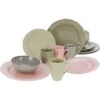 CreaTable Kombiservice »Flora Colors«, (Set, 16 Tlg., Kaffeeservice Und Tafelservice Im Set, Für 4 Personen), Service, Traditionelle Form Im Landhausstil, Festoniert Und Mit Relief -Erstellbar Geschäft 29c1e32a60033c8fdeb6681e78fb6e74