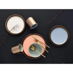 CreaTable Kombiservice »Rustikal Pastell«, (Set, 16 Tlg., Kaffeeservice Und Tafelservice Im Set, Für 4 Personen), Service, Besonderer Effekt An Kanten Und Rändern -Erstellbar Geschäft 2b3827edfe0029f8d90d54f6200596c4