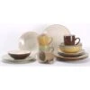 CreaTable Kombiservice »Bamboo Garden«, (Set, 16 Tlg., Kaffeeservice Und Tafelservice Im Set, Für 4 Personen), Service, Handemalte Spiralen In Hellem Holzton -Erstellbar Geschäft 2bc02317f359958b62206b2eb29b8b75