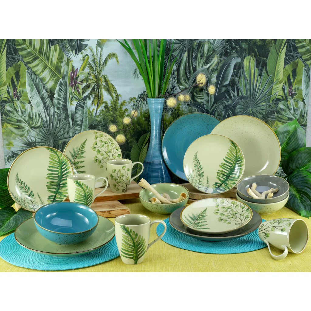 CreaTable Kombiservice »Botanica«, (Set, 16 tlg., Kaffeeservice und Tafelservice im Set, für 4 Personen), Service, Mix aus unifarbenem Dekor in Kombination mit Blattmotiven CreaTable Kombiservice »Botanica«, (Set, 16 Tlg., Kaffeeservice Und Tafelservice Im Set, Für 4 Personen), Service, Mix Aus Unifarbenem Dekor In Kombination Mit Blattmotiven -Erstellbar Geschäft 2e07e13a6331496600dbbd1621118be3