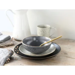 CreaTable Kombiservice »Industrial Gold«, (Set, 16 Tlg., Kaffeeservice Und Tafelservice Im Set, Für 4 Personen), Service, Sprenkelglasur -Erstellbar Geschäft 2f40f3a202c26bafd4732e3e5984f49b