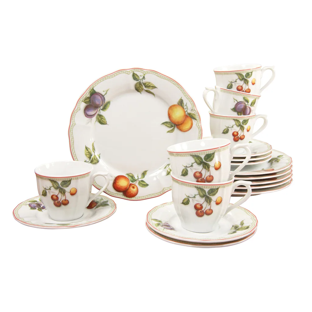 CreaTable Kaffeeservice »Flora Orchard«, (Set, 18 tlg., Kaffeegeschirr für 6 Personen), Service, mikrowellengeeignet CreaTable Kaffeeservice »Flora Orchard«, (Set, 18 Tlg., Kaffeegeschirr Für 6 Personen), Service, Mikrowellengeeignet -Erstellbar Geschäft 3389bfe41596a2da4a5fc69e12d21345