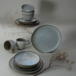 CreaTable Kombiservice »Stone Town«, (Set, 8 Tlg., Kaffeeservice Und Tafelservice Im Set, Für 2 Personen), Service, Organische Form, Widerstandsfähige Glasur, Handmade Charakter -Erstellbar Geschäft 348d296ca4a7d439e580d01c904ee508