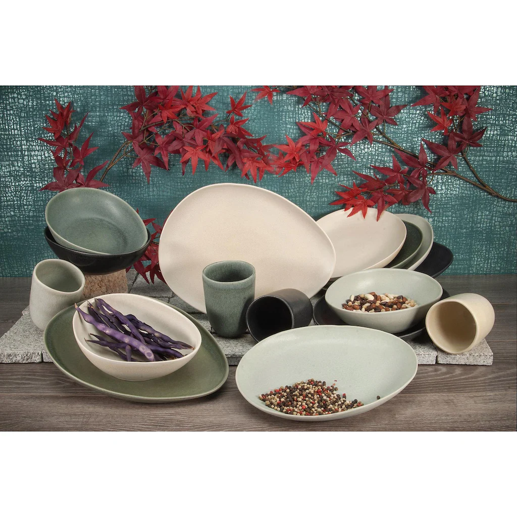 CreaTable Kombiservice »Pietra«, (Set, 16 tlg., Kaffeeservice und Tafelservice im Set, für 4 Personen), Service, organische Form in Steintönen, jedes Stück ein Unikat CreaTable Kombiservice »Pietra«, (Set, 16 Tlg., Kaffeeservice Und Tafelservice Im Set, Für 4 Personen), Service, Organische Form In Steintönen, Jedes Stück Ein Unikat -Erstellbar Geschäft 375dde86c8236fba64eced52b7df0b90