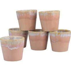 CreaTable Espressotasse »Kaffeetasse Grespresso Espresso«, (Set, 6 Tlg.), 9 Cl, Tassen Set, 6-teilig, Made In Europe