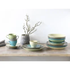 CreaTable Kombiservice »NATURE COLLECTION«, (Set, 20 Tlg., Kaffeeservice Und Tafelservice Im Set, Für 4 Personen), Service, Spülmaschinengeeignet -Erstellbar Geschäft 3d1da19da278bee4e4b97b10e177a17b