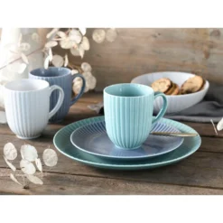 CreaTable Kombiservice »Allegra«, (Set, 16 Tlg., Kaffeeservice Und Tafelservice Im Set, Für 4 Personen), Service, Topaktuelle Coupeform, Nostalgisches Relief, Made In Europe -Erstellbar Geschäft 3e63b043d3252def8fb9059e94e99d9c