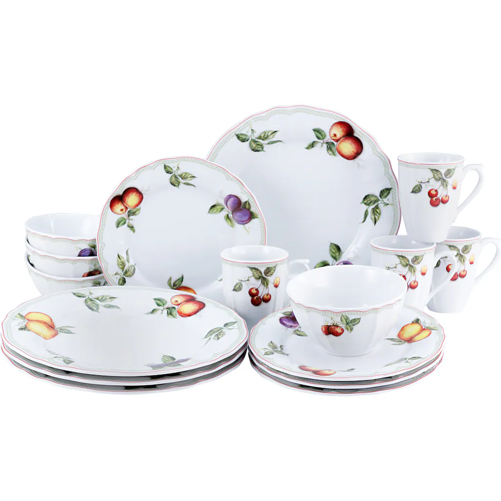 CreaTable Kombiservice »Flora Orchard«, (Set, 16 tlg., Kaffeeservice und Tafelservice im Set, für 4 Personen), Service, Porzellan, nostalgischer Manufakturstil, Made in Europe CreaTable Kombiservice »Flora Orchard«, (Set, 16 Tlg., Kaffeeservice Und Tafelservice Im Set, Für 4 Personen), Service, Porzellan, Nostalgischer Manufakturstil, Made In Europe -Erstellbar Geschäft 3f1f1b48685c2bee94b2bac5be824871