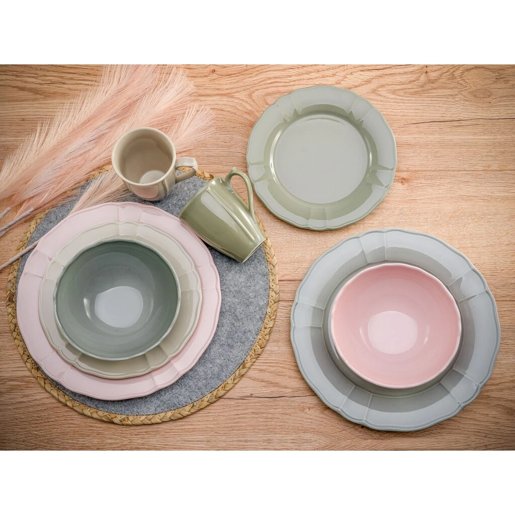 CreaTable Kombiservice »Flora colors«, (Set, 16 tlg., Kaffeeservice und Tafelservice im Set, für 4 Personen), Service, Traditionelle Form im Landhausstil, festoniert und mit Relief CreaTable Kombiservice »Flora Colors«, (Set, 16 Tlg., Kaffeeservice Und Tafelservice Im Set, Für 4 Personen), Service, Traditionelle Form Im Landhausstil, Festoniert Und Mit Relief -Erstellbar Geschäft 48f4de304d8bb46310ae587f1cac7f58