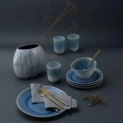 CreaTable Kombiservice »Aquarius«, (Set, 16 Tlg., Kaffeeservice Und Tafelservice Im Set, Für 4 Personen), Service, Reaktivglasur, Satte Haptik, Made In Europe -Erstellbar Geschäft 4b4f2d6182e6c68df3470ce098d259e6