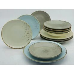 CreaTable Tafelservice »NATURE COLLECTION Scandic«, (12 Tlg., Teller Set Für 4 Personen), Service, 4 Farben Im Set -Erstellbar Geschäft 4b9829e93592ff27d3b50c4ad93b98cf