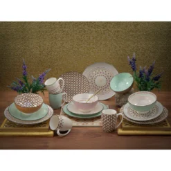 CreaTable Kombiservice »Mandala«, (Set, 16 Tlg., Kaffeeservice Und Tafelservice Im Set, Für 4 Personen), Service, 4 Designs -Erstellbar Geschäft 4bdadfae1050206b129443c30c411824