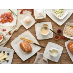 CreaTable Kombiservice »VICTORIA«, (Set, 50 Tlg., Kaffeeservice Und Tafelservice Im Set, Für 6 Personen), Service, Weiß, Mikrowellengeeignet -Erstellbar Geschäft 4fc797919ca798b1ddd9b875c18c43ca