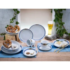 CreaTable Kombiservice »Love Bavaria«, (Set, 10 Tlg., Kaffeeservice Und Tafelservice Im Set, Für 2 Personen), Service, Für Die Bayrische Küche Und Lifestyle, Made In Europe -Erstellbar Geschäft 5a898959357533472d387809c2f4f70b