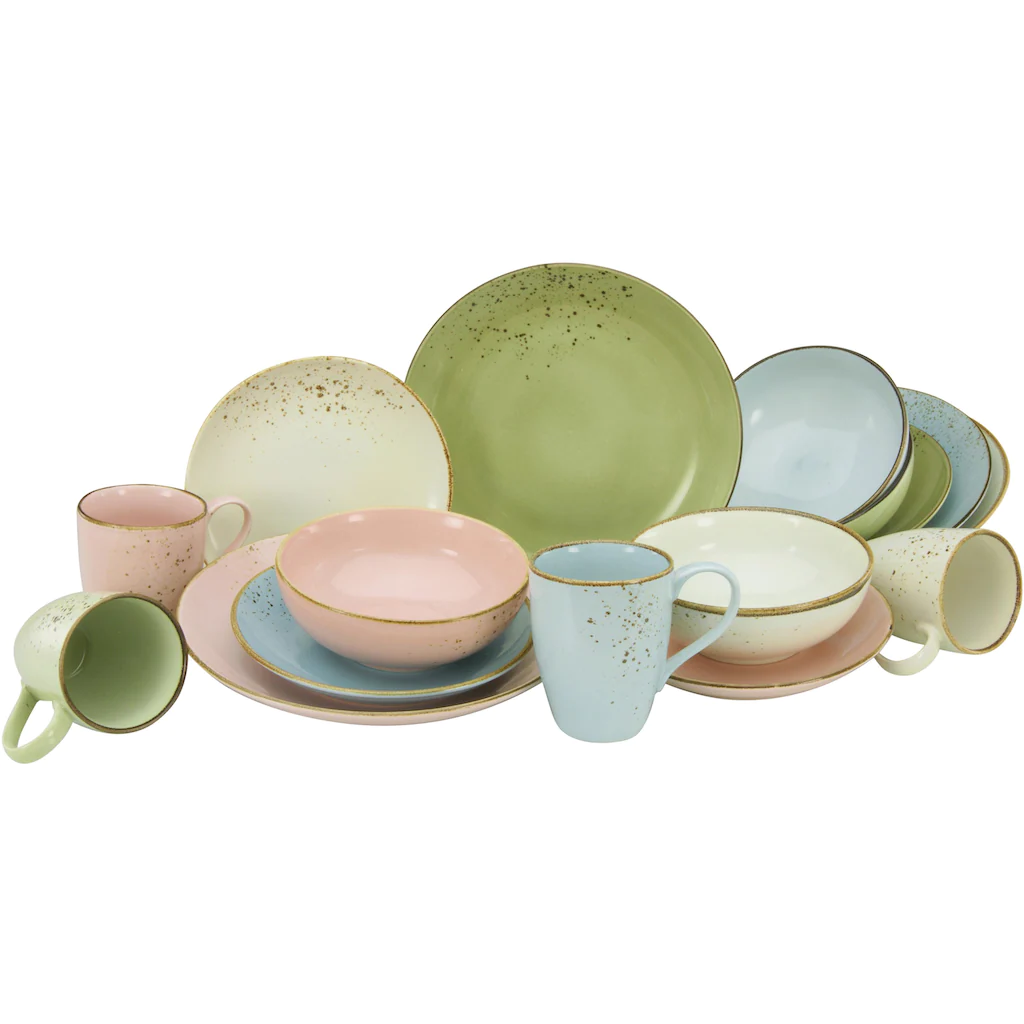 CreaTable Kombiservice »NATURE COLLECTION Pastell«, (Set, 16 tlg., Kaffeeservice und Tafelservice im Set, für 4 Personen), Service, Pastelltöne CreaTable Kombiservice »NATURE COLLECTION Pastell«, (Set, 16 Tlg., Kaffeeservice Und Tafelservice Im Set, Für 4 Personen), Service, Pastelltöne -Erstellbar Geschäft 5ba81c236b31f2a4a2a7ca9ac0d61e61