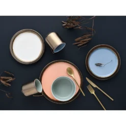 CreaTable Kombiservice »Rustikal Pastell«, (Set, 16 Tlg., Kaffeeservice Und Tafelservice Im Set, Für 4 Personen), Service, Besonderer Effekt An Kanten Und Rändern -Erstellbar Geschäft 5e8aa424a6cae4d46d62d23700c9623e