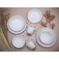 CreaTable Kombiservice »Sand Dunes«, (Set, 16 Tlg., Kaffeeservice Und Tafelservice Im Set, Für 4 Personen), Service, Handwerklicher Töpfercharakter,matte Terracottafarbene Glasur -Erstellbar Geschäft 6026e567098498db77ebe0520c209f08