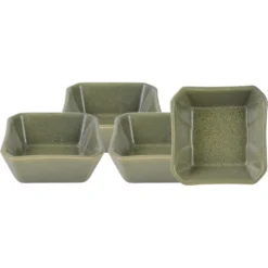 CreaTable Servierschale »Dip Bowl«, 4 Tlg., Aus Steinzeug, Dipschale, Snackschale, Topaktueller „Street Food“ Trend