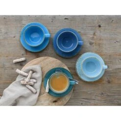 CreaTable Cappuccinotasse »Kaffeetasse NATURE COLLECTION Aqua«, (Set, 8 Tlg.), Tassen Set, Aktuelle Blautöne Mit Sprenkel, 4 Tassen, 4 Untertassen 7 CreaTable Cappuccinotasse »Kaffeetasse NATURE COLLECTION Aqua«, (Set, 8 Tlg.), Tassen Set, Aktuelle Blautöne Mit Sprenkel, 4 Tassen, 4 Untertassen -Erstellbar Geschäft 695f10896e0ecc82c8a581c33bb39e26