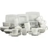 CreaTable Kombiservice »VICTORIA«, (Set, 50 Tlg., Kaffeeservice Und Tafelservice Im Set, Für 6 Personen), Service, Weiß, Mikrowellengeeignet -Erstellbar Geschäft 6f70f5e57a9c9456bbc4e6fe9f21561e