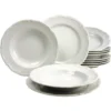CreaTable Tafelservice »Maria Theresia«, (Set, 12 Tlg., Teller Set Für 6 Personen), Geschirr, Teller Set, Weiß, Mikrowellengeeignet -Erstellbar Geschäft 6f85a9dcebc769d91a05fa25ed0967fd