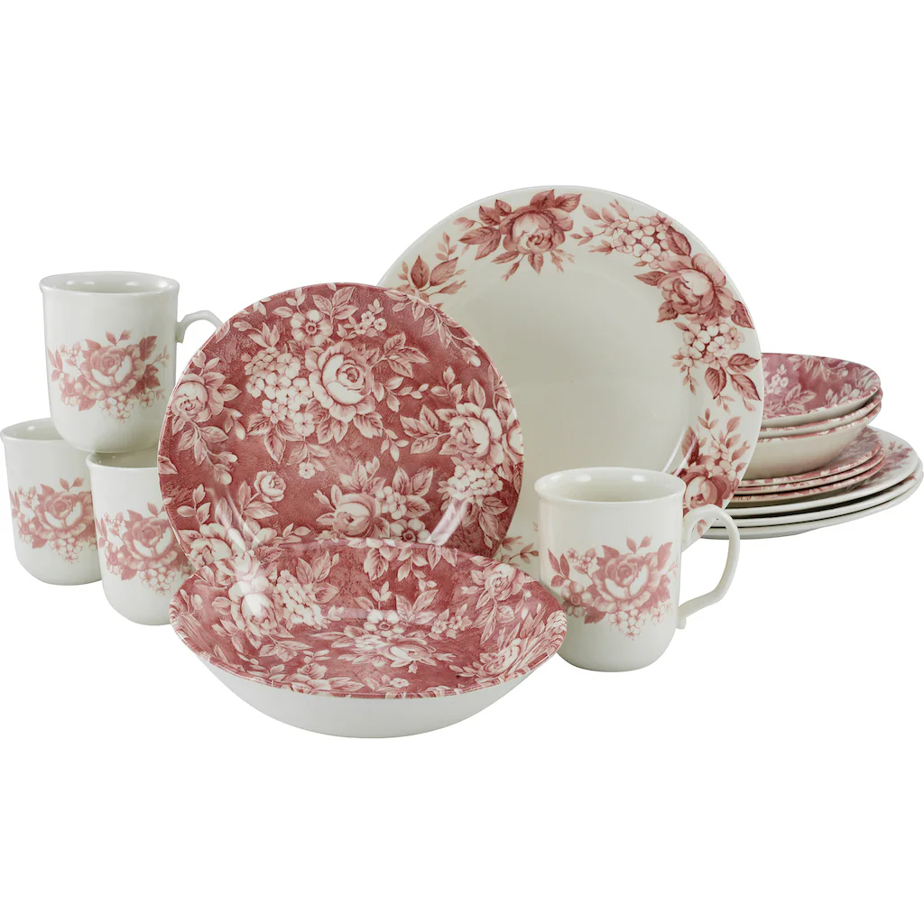 CreaTable Kombiservice »Splendor«, (Set, 16 tlg., Kaffeeservice und Tafelservice im Set, für 4 Personen), Service, traditionelles Rosendekor CreaTable Kombiservice »Splendor«, (Set, 16 Tlg., Kaffeeservice Und Tafelservice Im Set, Für 4 Personen), Service, Traditionelles Rosendekor -Erstellbar Geschäft 744eb6c0c4299521e40a305abf297443