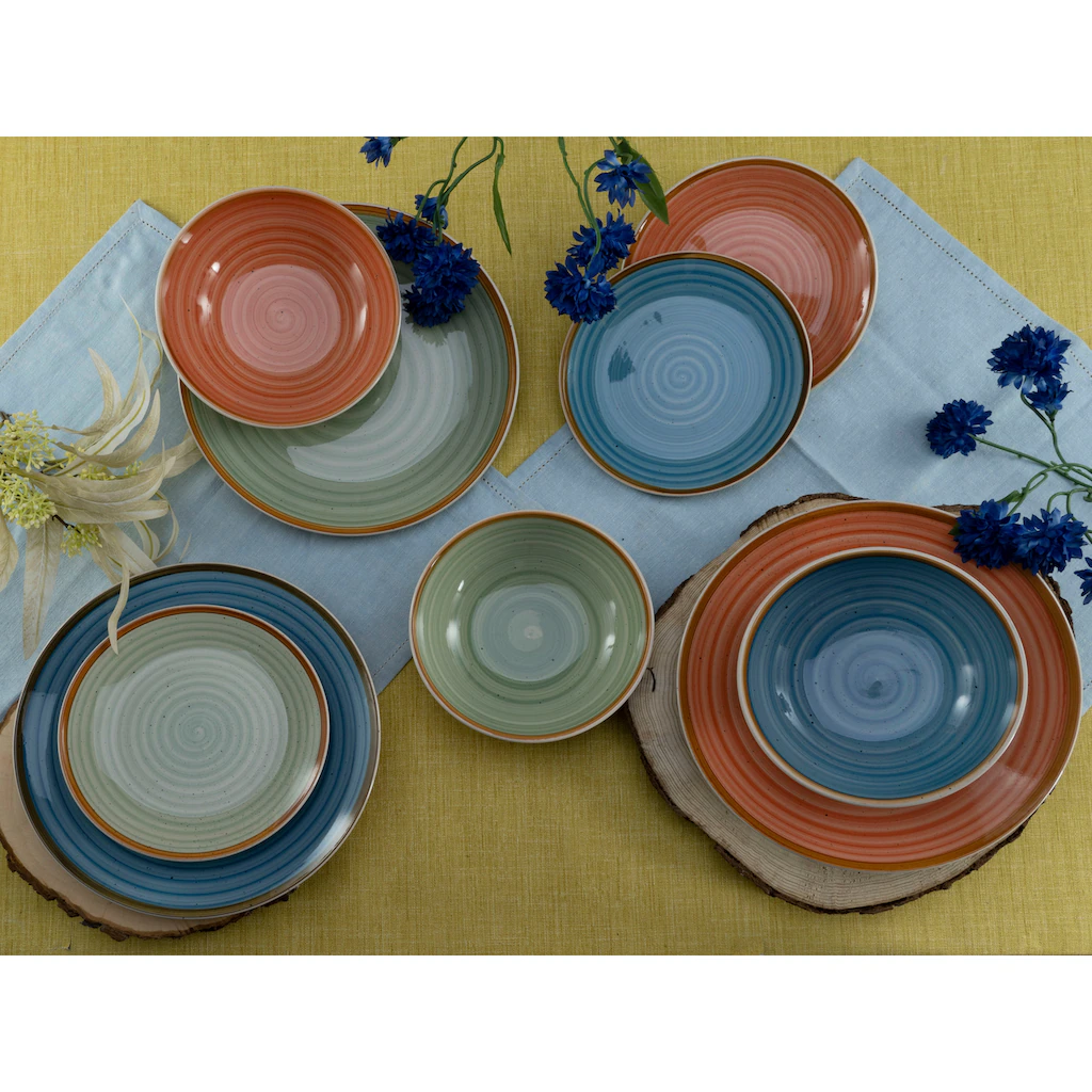 CreaTable Kombiservice »Country«, (Set, 24 tlg., Kaffeeservice und Tafelservice im Set, für 6 Personen), Service, Spiraldekor CreaTable Kombiservice »Country«, (Set, 24 Tlg., Kaffeeservice Und Tafelservice Im Set, Für 6 Personen), Service, Spiraldekor -Erstellbar Geschäft 74e6039306bf9a5edce61770be1286a1