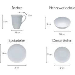 CreaTable Kombiservice »Sofia«, (Set, 8 Tlg., Kaffeeservice Und Tafelservice Im Set, Für 2 Personen), Service, Trendige Coupeform, Klassisch Elegantes Relief 7 CreaTable Kombiservice »Sofia«, (Set, 8 Tlg., Kaffeeservice Und Tafelservice Im Set, Für 2 Personen), Service, Trendige Coupeform, Klassisch Elegantes Relief -Erstellbar Geschäft 7bfab25390b8dc95ba07813a66ba69c5