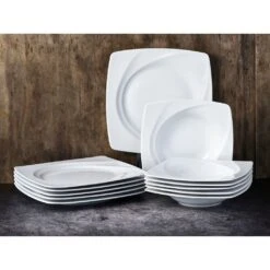 CreaTable Tafelservice »Celebration«, (Set, 12 Tlg., Teller Set Für 6 Personen), Teller Set, Weiß, Spülmaschinenfest, Made In Germany -Erstellbar Geschäft 7bfc4553fc8dfe9a162e10ab4bed9d34