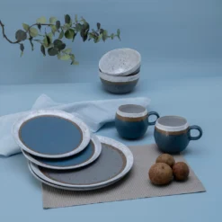 CreaTable Kombiservice »Fjord«, (Set, 8 Tlg., Kaffeeservice Und Tafelservice Im Set, Für 2 Personen), Service, Handmade Charkater, Skandinavisches Design, Made In Europe -Erstellbar Geschäft 7d8c6dcff374a6884fe5c0446a046923