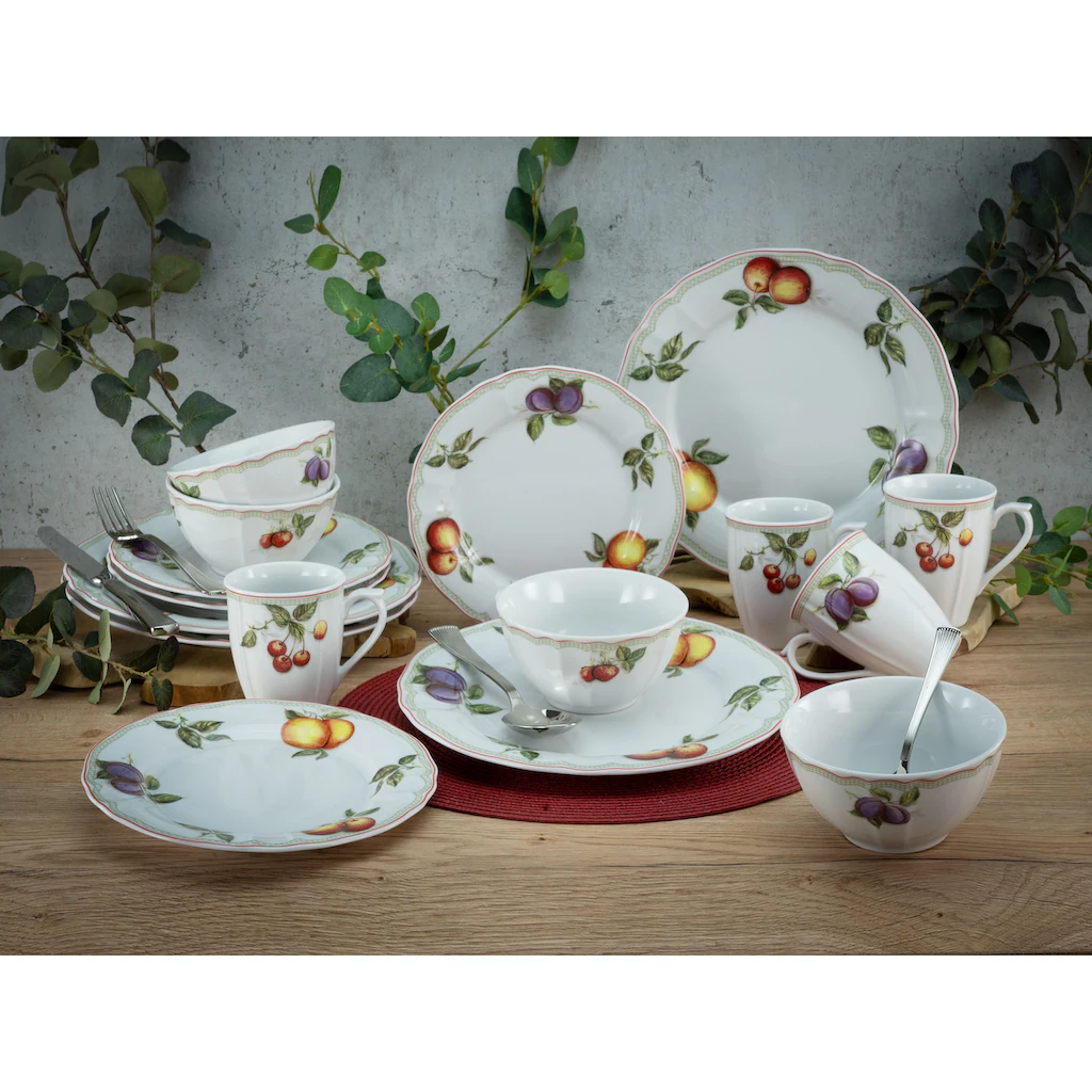 CreaTable Kombiservice »Flora Orchard«, (Set, 16 tlg., Kaffeeservice und Tafelservice im Set, für 4 Personen), Service, Porzellan, nostalgischer Manufakturstil, Made in Europe CreaTable Kombiservice »Flora Orchard«, (Set, 16 Tlg., Kaffeeservice Und Tafelservice Im Set, Für 4 Personen), Service, Porzellan, Nostalgischer Manufakturstil, Made In Europe -Erstellbar Geschäft 7daae3525ac65721690fa989bbadfe8e