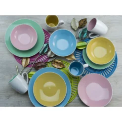 CreaTable Kombiservice »Nice Cream«, (Set, 16 Tlg., Kaffeeservice Und Tafelservice Im Set, Für 4 Personen), Service, Pastellfarben -Erstellbar Geschäft 7df1cf294164a90c7dc55bcc1acf0761