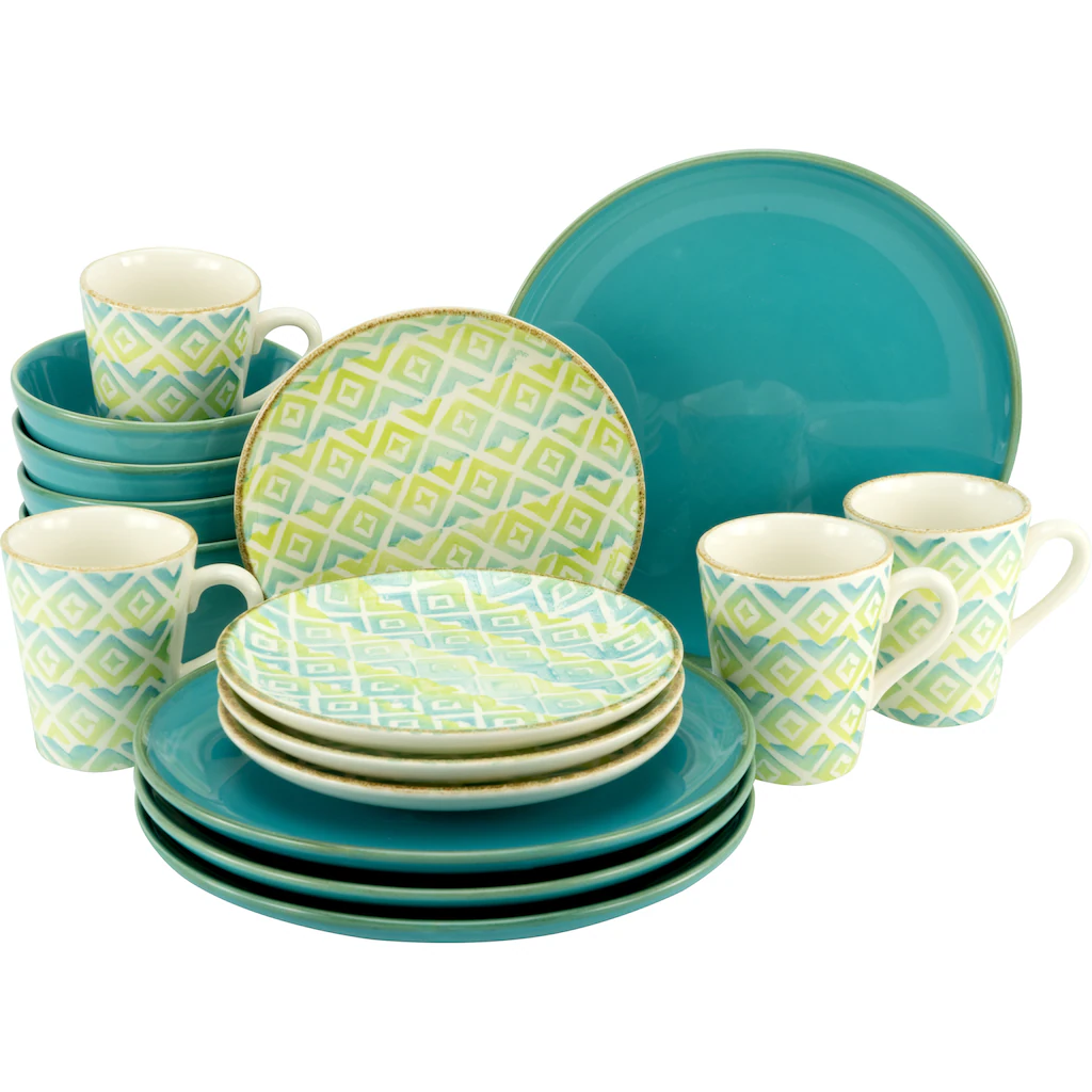 CreaTable Kombiservice »Sevilla«, (Set, 16 tlg., Kaffeeservice und Tafelservice im Set, für 4 Personen), Service, Fliesenmotiv, Made in Europe CreaTable Kombiservice »Sevilla«, (Set, 16 Tlg., Kaffeeservice Und Tafelservice Im Set, Für 4 Personen), Service, Fliesenmotiv, Made In Europe -Erstellbar Geschäft 8521d3f6ddbf9980fc684d32efe36dea