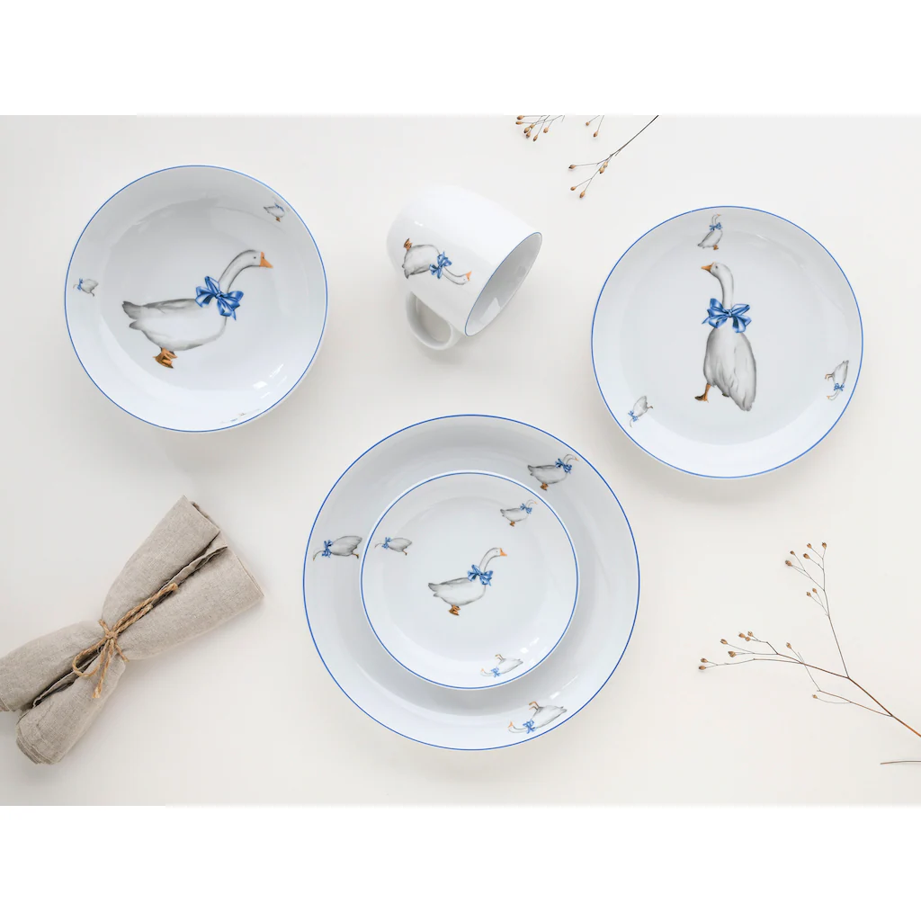 CreaTable Kombiservice »AllRound«, (Set, 10 tlg., Kaffeeservice und Tafelservice im Set, für 2 Personen), Service, moderne Formensprache, Gänse-Motiv, Made in Europe CreaTable Kombiservice »AllRound«, (Set, 10 Tlg., Kaffeeservice Und Tafelservice Im Set, Für 2 Personen), Service, Moderne Formensprache, Gänse-Motiv, Made In Europe -Erstellbar Geschäft 88fd1d89d8bf5acb45dc15b786ce2bf2