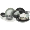 CreaTable Kombiservice »Industrial Gold«, (Set, 16 Tlg., Kaffeeservice Und Tafelservice Im Set, Für 4 Personen), Service, Sprenkelglasur -Erstellbar Geschäft 894fabaa246125d1df4874a8da8b138f