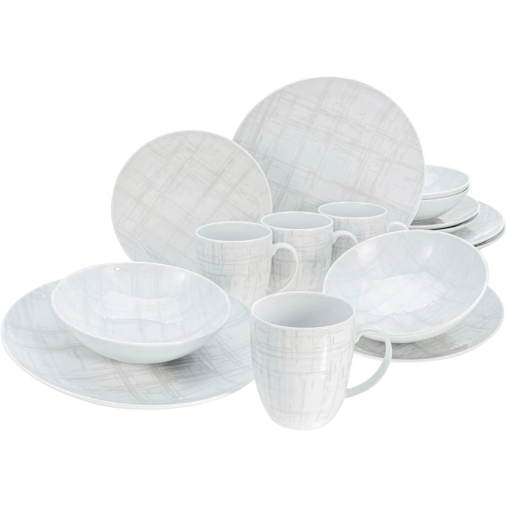 CreaTable Kombiservice »Home - Shabby Chic«, (Set, 16 tlg., Kaffeeservice und Tafelservice im Set, für 4 Personen), Service, weiß, leichtes Relief im Used-und Vintage-Look, zeitlos CreaTable Kombiservice »Home - Shabby Chic«, (Set, 16 Tlg., Kaffeeservice Und Tafelservice Im Set, Für 4 Personen), Service, Weiß, Leichtes Relief Im Used-und Vintage-Look, Zeitlos -Erstellbar Geschäft 8d8d91b6a7fc2d8ac8b0ba60c901ee4f