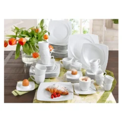 CreaTable Tafelservice »Celebration«, (Set, 12 Tlg., Teller Set Für 6 Personen), Teller Set, Weiß, Spülmaschinenfest, Made In Germany -Erstellbar Geschäft 8eee80885f54722b0b4facf616959853 1
