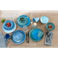 CreaTable Kombiservice »NATURE COLLECTION Aqua«, (Set, 16 Tlg., Kaffeeservice Und Tafelservice Im Set, Für 4 Personen), Service, Trendaktuelle Blau-Töne 5 CreaTable Kombiservice »NATURE COLLECTION Aqua«, (Set, 16 Tlg., Kaffeeservice Und Tafelservice Im Set, Für 4 Personen), Service, Trendaktuelle Blau-Töne -Erstellbar Geschäft 916a574f3d723ab82a63898cd05bef63