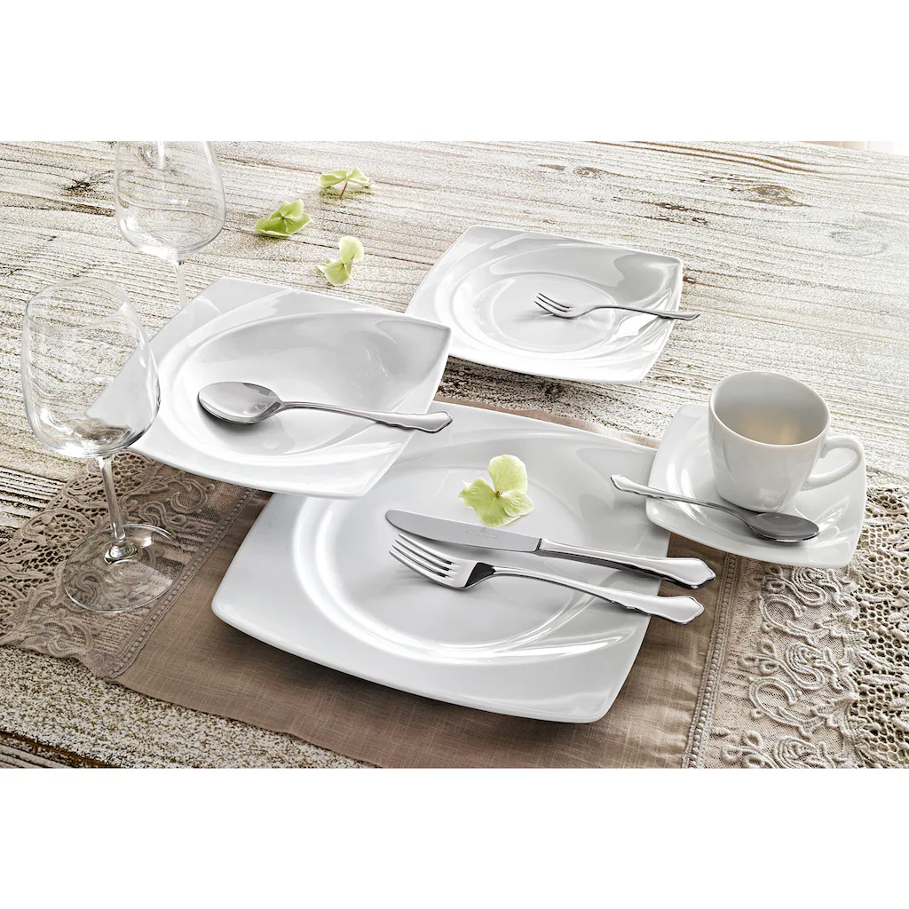 CreaTable Kaffeeservice »Celebration«, (Set, 18 tlg., Kaffeegeschirr für 6 Personen), Service, weiß, außergewöhnliche Geometrie, spülmaschinenfest CreaTable Kaffeeservice »Celebration«, (Set, 18 Tlg., Kaffeegeschirr Für 6 Personen), Service, Weiß, Außergewöhnliche Geometrie, Spülmaschinenfest -Erstellbar Geschäft 98517379320fe5f04d9db99454700ef0