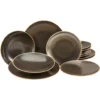 CreaTable Tafelservice »Rusty«, (Set, 12 Tlg., Teller Set Für 4 Personen), Service, Seidenmatte Glasur -Erstellbar Geschäft 9a4b1715abcd1959f3ea4dff0f65ba84