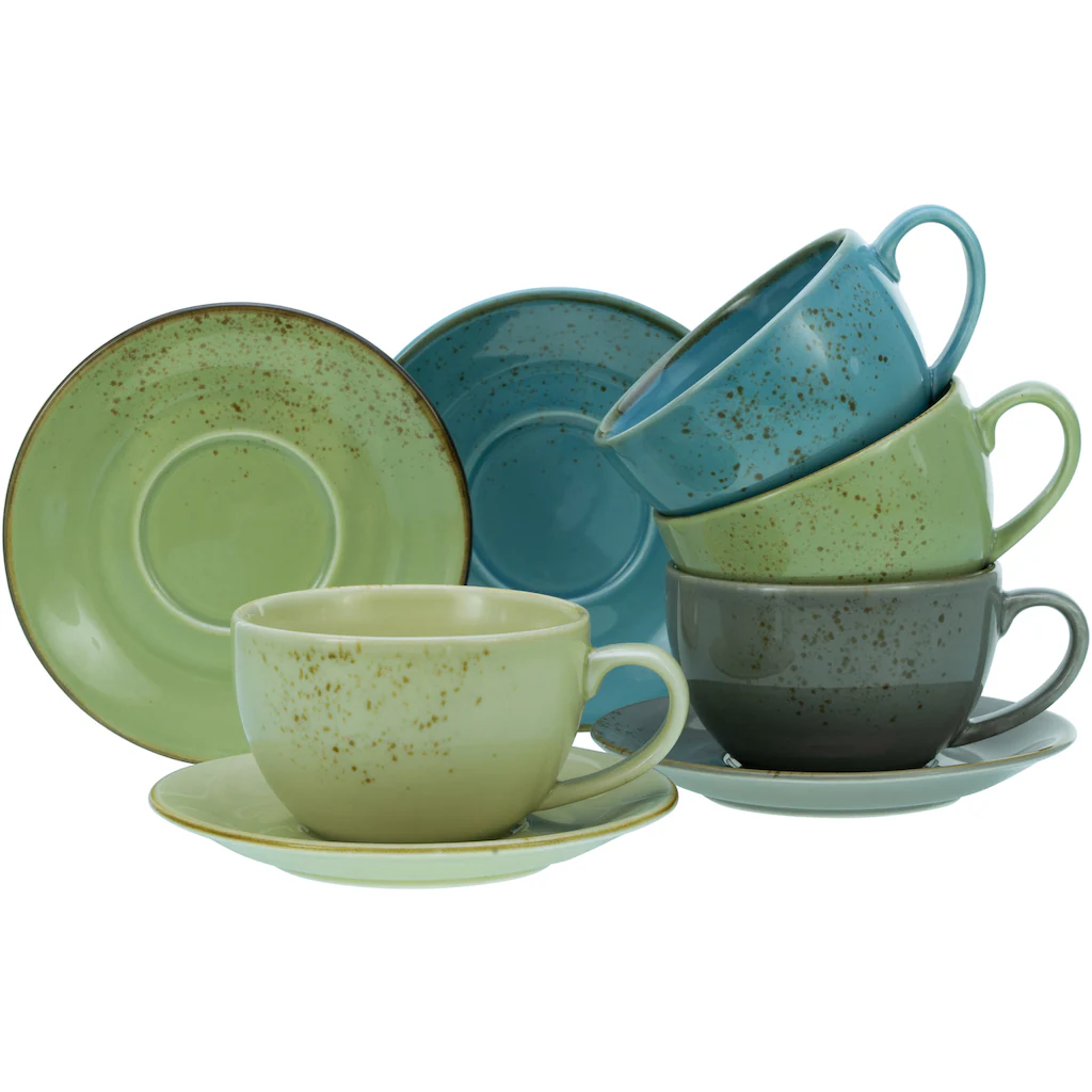 CreaTable Cappuccinotasse »Kaffeetasse NATURE COLLECTION«, (Set, 8 tlg.), Tassen Set, naturfarben mit Sprenkel, 4 Tassen, 4 Untertassen CreaTable Cappuccinotasse »Kaffeetasse NATURE COLLECTION«, (Set, 8 Tlg.), Tassen Set, Naturfarben Mit Sprenkel, 4 Tassen, 4 Untertassen -Erstellbar Geschäft 9edd85b165df20c6d1b01e2b86b4be67