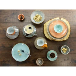 CreaTable Kombiservice »VINTAGE NATURE«, (Set, 16 Tlg., Kaffeeservice Und Tafelservice Im Set, Für 4 Personen), Service, Handgemalt, Gesprenkelt, Rustikales Aussenband -Erstellbar Geschäft 9ef439bc7599d9b367a7117c076d6979