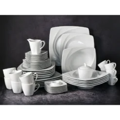 CreaTable Kombiservice »Celebration«, (50 Tlg., Kaffeeservice Und Tafelservice Im Set, Für 6 Personen), Service, Weiß, Außergewöhnliche Geometrie, Spülmaschinenfest 7 CreaTable Kombiservice »Celebration«, (50 Tlg., Kaffeeservice Und Tafelservice Im Set, Für 6 Personen), Service, Weiß, Außergewöhnliche Geometrie, Spülmaschinenfest -Erstellbar Geschäft 9f14260021106165c6ded62201b471d3